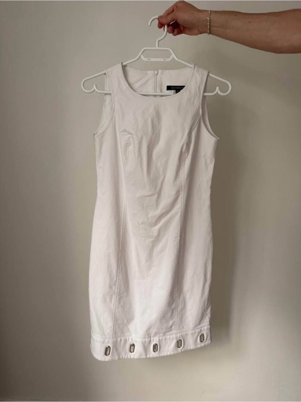 Sleeveless White Mini Dress